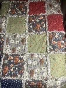 Scrappy Scottish Highland Quilt - Picture 1 of 5