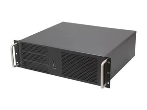 iStarUSA D-314-MATX Black 3U Rackmount Chassis ATX Power Supply Compatible - Picture 1 of 7