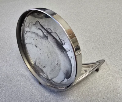 USED ORIGINAL PORSCHE 911 912 LARGE HEAD DURANT CHROME DRIVERS DOOR MIRROR #9 - Image 1 of 4