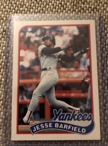 1989 topps traded #7T jesse barfield