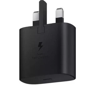 Enchufe/cable cargador súper rápido tipo C genuino de 25 W para Samsung Galaxy S20 S21 S22 - Imagen 1 de 9