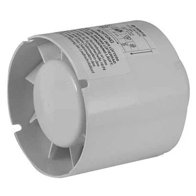 VENTS Wandlüfter Rohrlüftung Ø100mm turbo, Abluft, Raumlüfter, Einschublüfter, Badluft