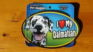 Imán laminado para mascotas Scandical I Love My Dog 4"" x 6"" dálmata - Imagen 1 de 1