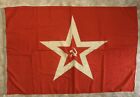 Original USSR navy flag wool from a ship or military submarine Soviet Union.