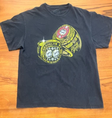 1993 Rocksmith Brooklyn NY World Champions DOPEST LARGE Huge Gold Rings - Image 1 of 4