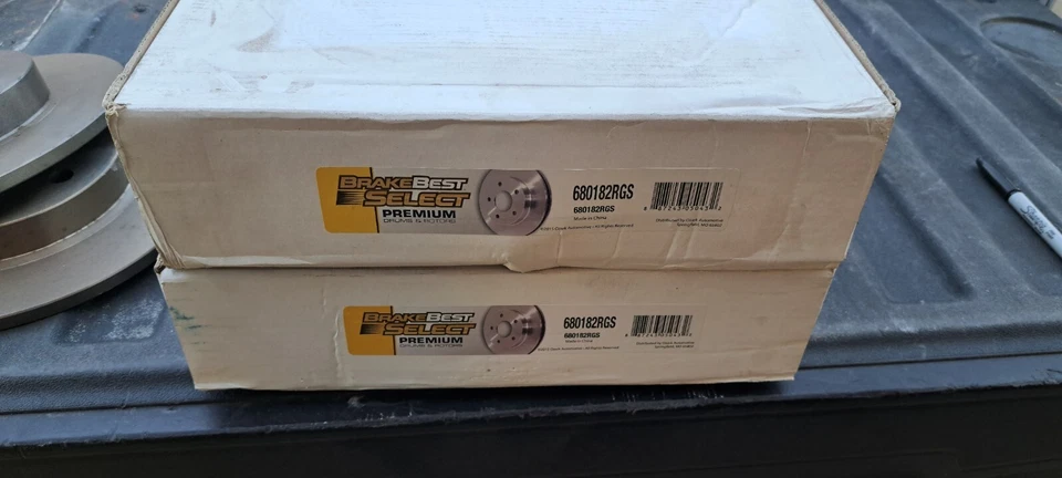 BRAKE BEST 680182RGS Rotor de Freio Traseiro Para 04-11 Ford Lincoln F-150, 2 ROTORES - Imagem 1 de 4