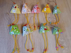 lustige Hühner, Ostern, Dekoration, Geschenk, Huhn zum Aufhängen, Farbauswahl - Bild 1 von 24