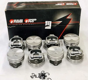 Speed Pro Chevy 350 5.7 Cúpula Recubierta Hipereutéctica H618CP Pistones y Moly Anillo Kit - Imagen 1 de 5