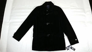$ 798 Neu mit Etikett Nautica 100 % echtes Wildleder Lederjacke Herren Größe Small echtes Schwarz - Bild 1 von 11