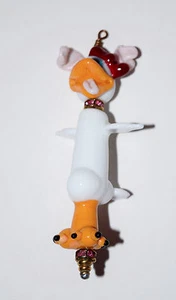 Handmade Glass Lampwork Bead ROWDY ROOSTER approx 3 1/2 inches tall - Picture 1 of 4