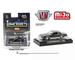 1987 BUICK REGAL LIMITED LOWRIDERS 1/64 DIECAST BLACK 31500-MJS69 M2 MACHINES - Picture 1 of 1