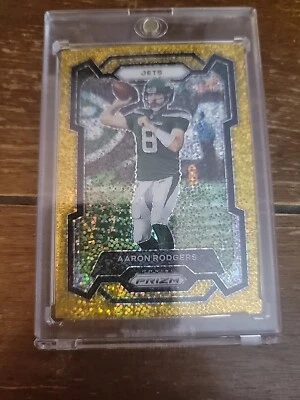 2023 Panini Prizm Gold Sparkle Aaron Rodgers 20/24 - Image 1 of 2