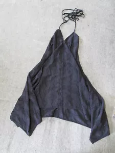 Damen Lovestitch schwarz Neckholder Top Tie Back Schwimmen Überziehen S/M, GUC - Bild 1 von 7