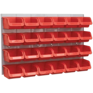 Sealey 24 Piece Storage Bin and Wall Panel Set - Picture 1 of 2