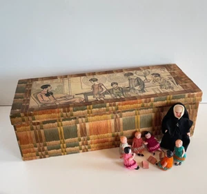 JOUET ANCIEN - ECOLE - SALLE DE CLASSE EN BOITE AVEC POUPEES CELLULOID - JAPAN - Photo 1/24