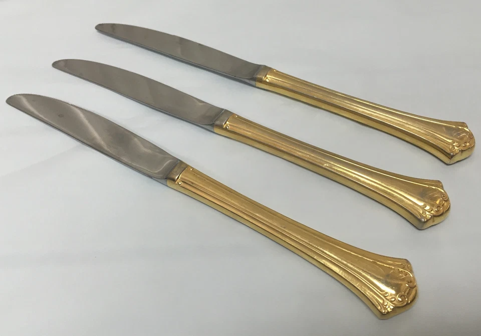 Supreme Towle 日本 3 Mod 空心晚餐刀 TWS96 金色电板 不锈钢 — 第 1/1 张图片