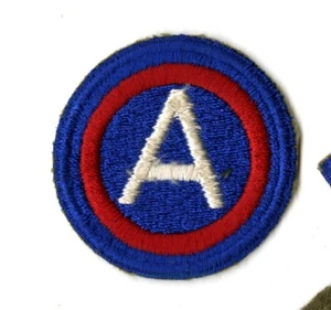 Third Army Wide Border White Back Patch WWII Original Patton France Germany - Picture 1 of 2