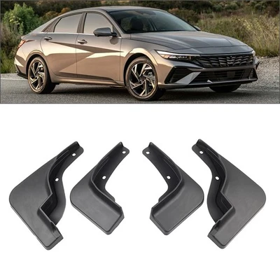4pcs Wheel Mud Flaps Splash Guards For Hyundai Elantra Sedan 2023-2024 - Image 1 of 4
