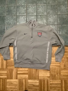 Large Nike U.S. Soccer 1/4 Zip Pullover Jacket USMNT Old Logo - Picture 1 of 6