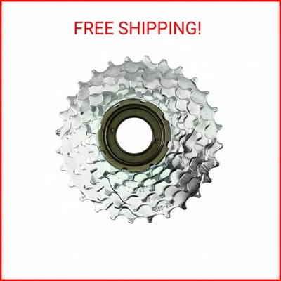 Sunlite 6spd自由轮,14-28t,银色 — 第 1/2 张图片