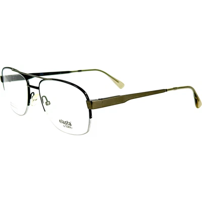 Safilo Elasta E7184H Mens Metal Eyeglass Frame 0RIW Matte Gray 57-18 Italy - Image 1 of 4
