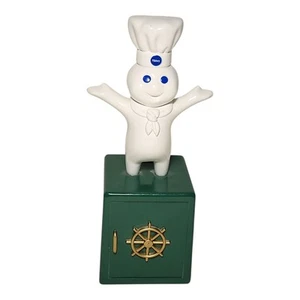 Vintage Pillsbury Doughboy Metall Münzbank mit Kichern Sound 1999 funktioniert 9" hoch - Bild 1 von 6