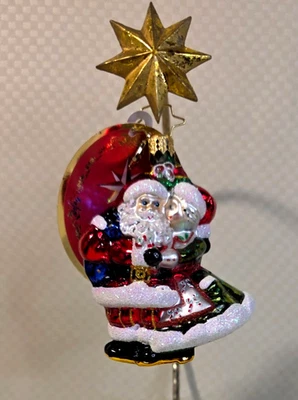 Christopher Radko Pequeñas Gemas MR & MRS MUÉRDAGO Ornamento 1018452 Foto 1 de 4