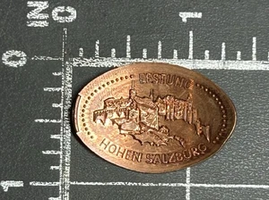 Fortezza Hohen Salisburgo Austria castello allungato pressato schiacciato penny - Foto 1 di 2