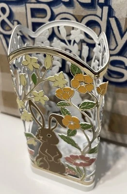 NUEVO Lindo! Soporte de funda para jabón Bath Body Works CONEJITO DE PASCUA JARDÍN Y FLORES Foto 1 de 3