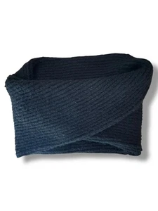 Bufanda M&S Tejida Negra Talla Única Suave Cálida Invierno Cuello Calentador En muy buena condición Informal  - Imagen 1 de 6