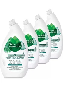 Seventh Generation Toilet Bowl Cleaner Fresh Mint Scent 4 Pack without Chlorine - Picture 1 of 4