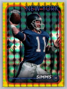 2024 Topps Chrome #140 Phil Simms Gold Geometric Refractor #/50 - Picture 1 of 2