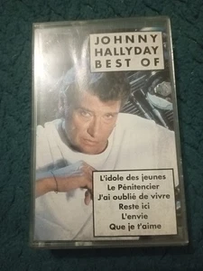 Johnny Hallyday Best of K7 Cassette Audio Tape - Picture 1 of 3