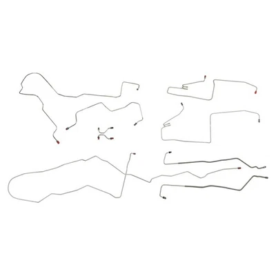 Комплект тормозной магистрали полный 4 колеса дисковые трубы без TC 1995-96 Cadillac Fleetwood OE - Изображение 1 из 4