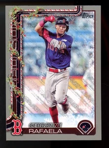 2025 Topps Holiday Ceddanne Rafaela Silver Glitter #H156 Red Sox - Picture 1 of 1