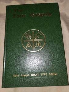 The New American Bible The Four Gospels Saint Joseph GIANT TYPE Edition HC 1986 - Foto 1 di 9