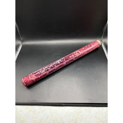 Quemador de incienso de cerámica artesanal soporte púrpura remolino esmalte decoración Foto 1 de 4