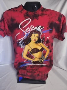 Selena Red Tye Dye T-shirt (Size S/CH) - Picture 1 of 4