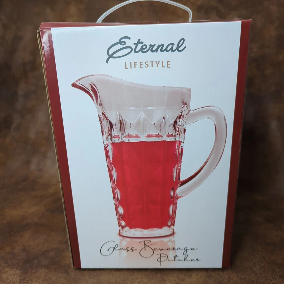 Eternal Lifestyle 48oz Glass Beverage Pitcher