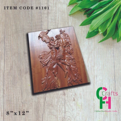 wooden wall decor wall mount wall hanging art handmade room - Image 1 of 4