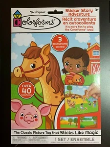 COLORFORMS A FARM LIFE STICKER STORY ADVENTURE SET CLASSIC KIDS TOY FUN! ANIMALS - Picture 1 of 2