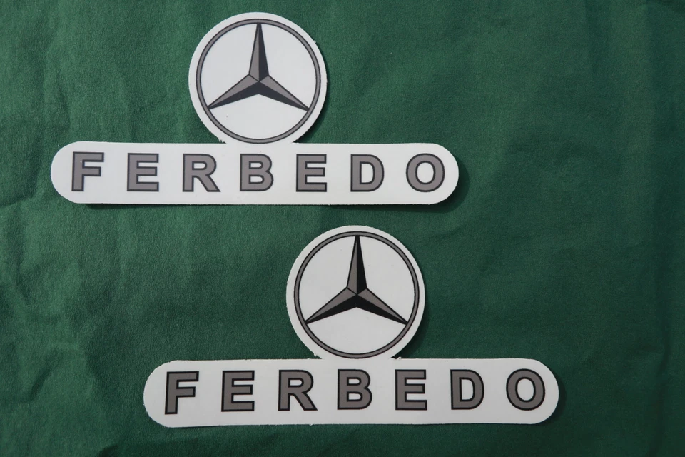 FERBEDO Aufkleber, für Tretauto 190 SL Mercedes, Blech, originalgetreu - Bild 1 von 1