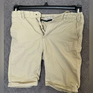 Preppy Zara boys khaki basic tan shorts for school sz 9/10 - Picture 1 of 6