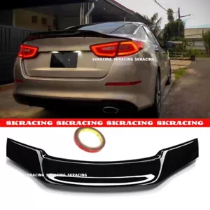 Glossy Black Rear Trunk Lid Duckbill Spoiler Wing For 2011-2022 Kia Optima K5 - Picture 1 of 15