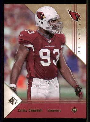 2008 SP Rookie Edition #106 Calais Campbell RC - Image 1 of 2