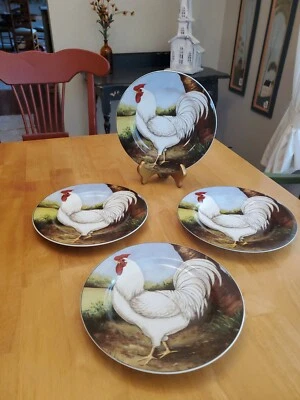 Plato de ensalada/postre Sakura 8" David Carter Brown 2002 en la granja. Juego de 4. Foto 1 de 4