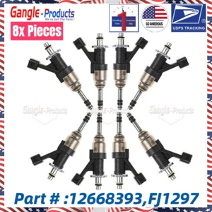 12668393 Juego de 8 GDI para 14-18 camiones Chevy GMC Yukon GM 6,2 L V8 inyectores de combustible - Imagen 1 de 14