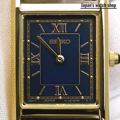 Женские часы SEIKO SELECT Nano Universe STPR068 темно-синие золотистые солнечные новые в коробке - Изображение 1 из 4