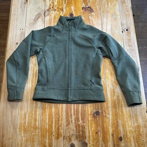 Mountain Hardwear Jacket Women Small Green Lined Canvas Shell Gorpcore - EUC - Picture 1 of 13