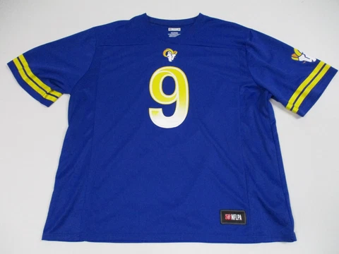 Los Angeles Rams Matthew Stafford Jersey Size 3XL Blue NFL Football Mens Cover